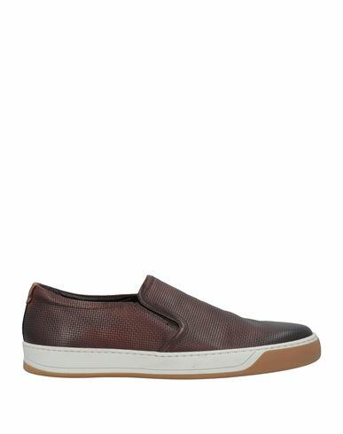 Pollini Man Sneakers Cocoa Soft Leather Cover