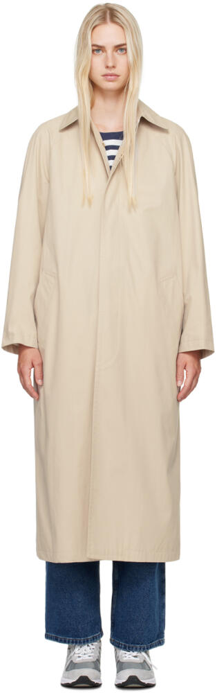 A.P.C. Beige Gaia Trench Coat Cover