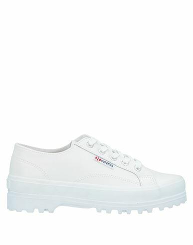 Superga Woman Sneakers White Leather Cover