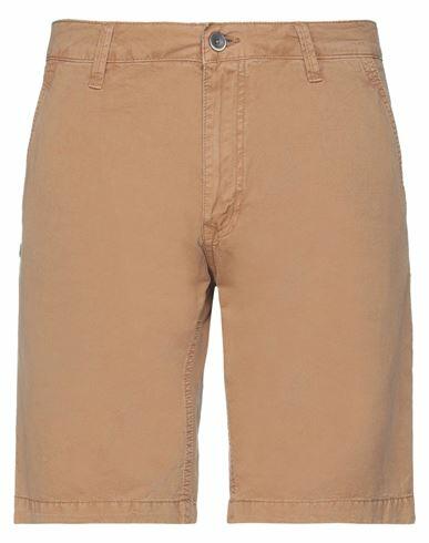 Gaudì Man Shorts & Bermuda Shorts Camel Cotton Cover