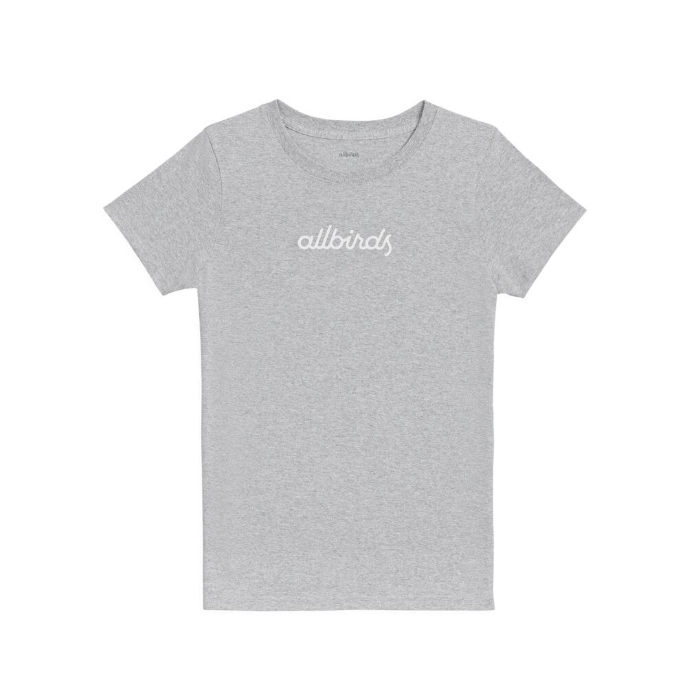 Allbirds Women's Recycled Tee, Logo - Heathered Grey Cover