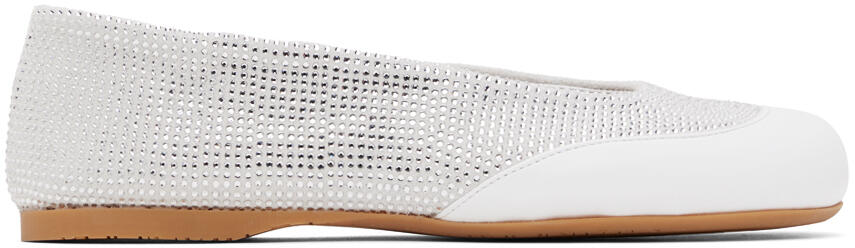 JW Anderson White Crystal Ballerina Flats Cover