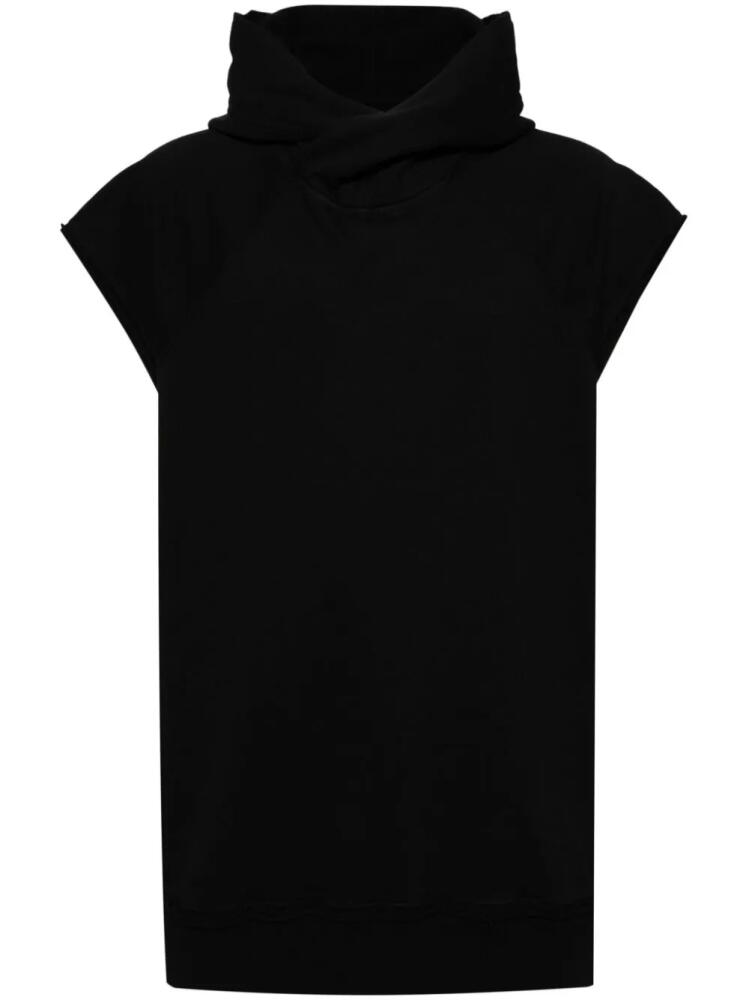 Julius sleeveless hoodie - Black Cover