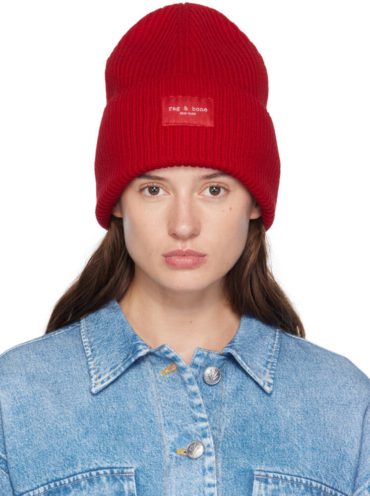 rag & bone Red Blake Beanie Cover