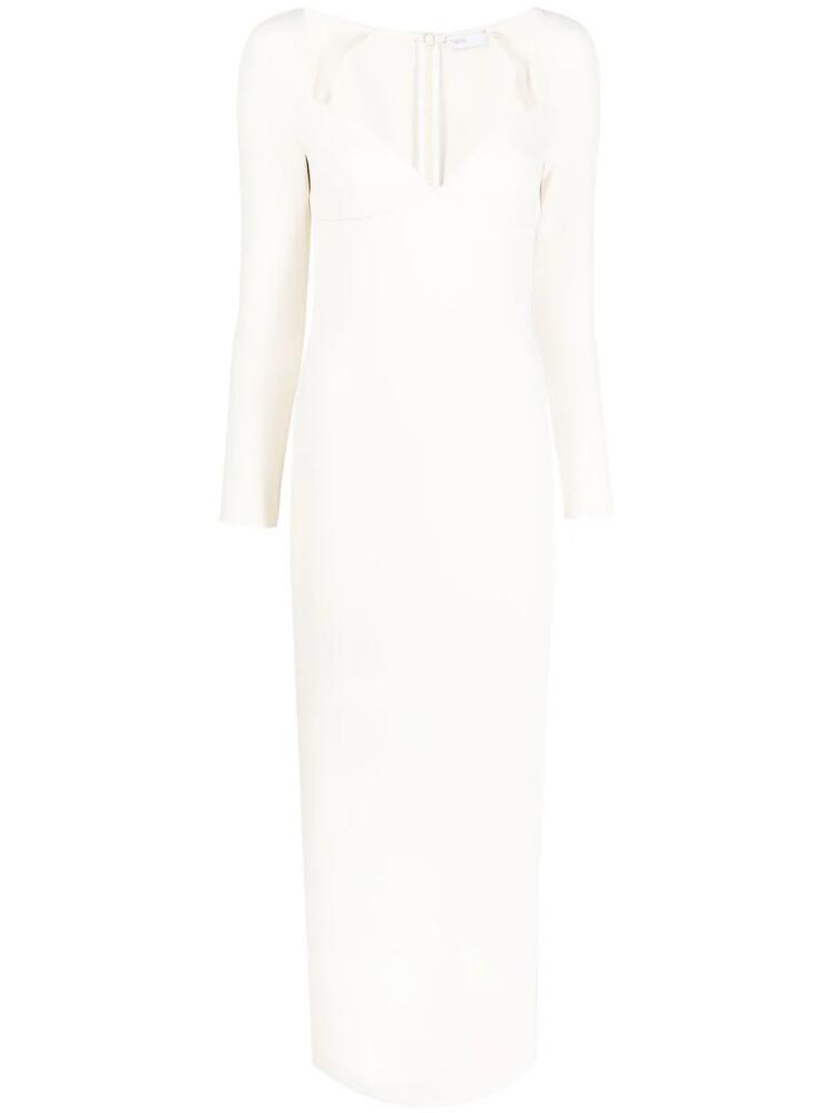 Rosetta Getty long-sleeve midi dress - White Cover