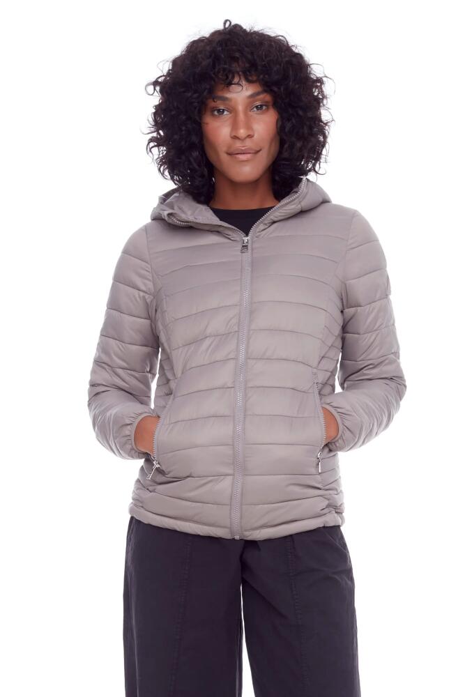 Alpine North YOHO LADIES - Vegan Down Lightweight Packable Puffer Jacket & Bag in Taupe Cover