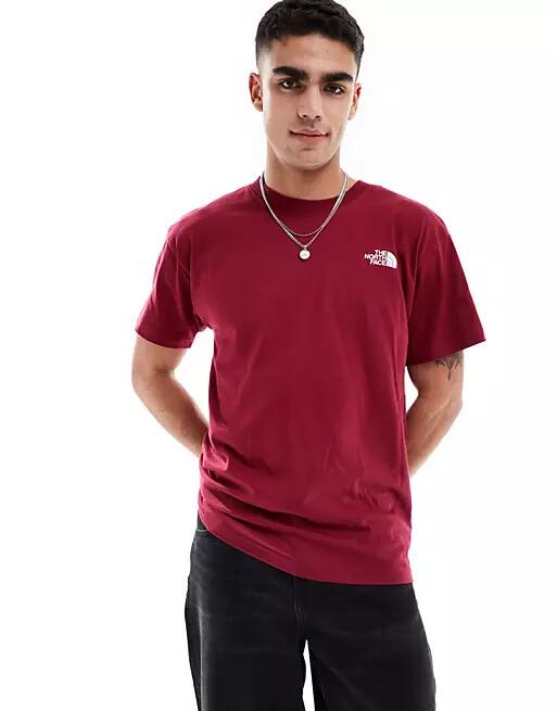 The North Face Evolution box fit t-shirt in burgundy-Red Cover