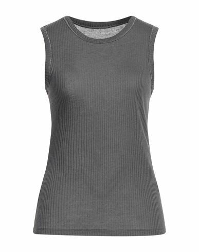 Purotatto Woman Top Steel grey Modal, Cashmere Cover