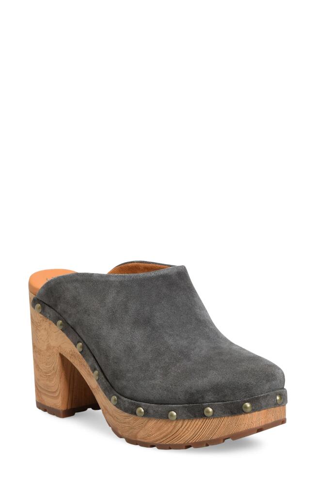 Kork-Ease Sudbury Clog in Dark Grey Suede Cover