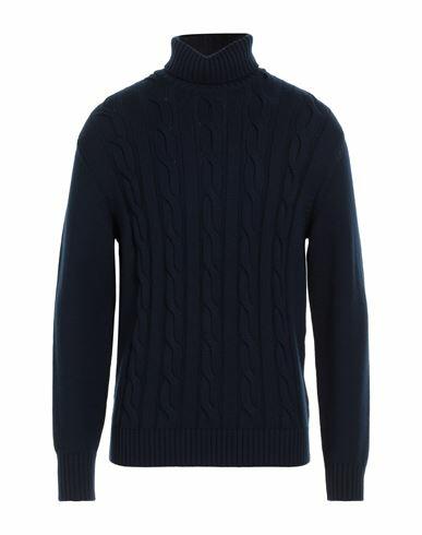 Ballantyne Man Turtleneck Midnight blue Wool Cover