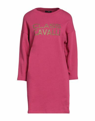 Cavalli Class Woman Mini dress Garnet Cotton Cover