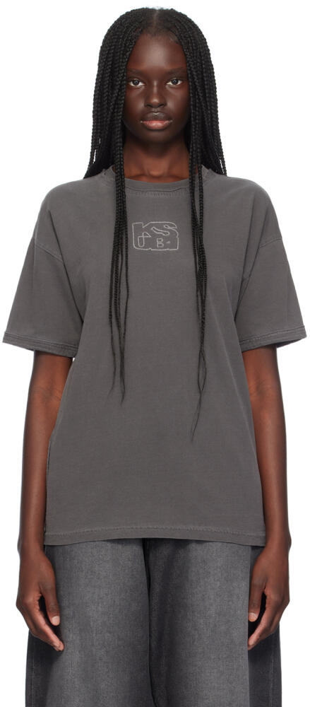 Ksubi Gray Stacked Oh G T-Shirt Cover