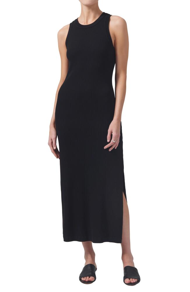 Citizens of Humanity Isabel Rib Maxi Tank Dress in Black Cover