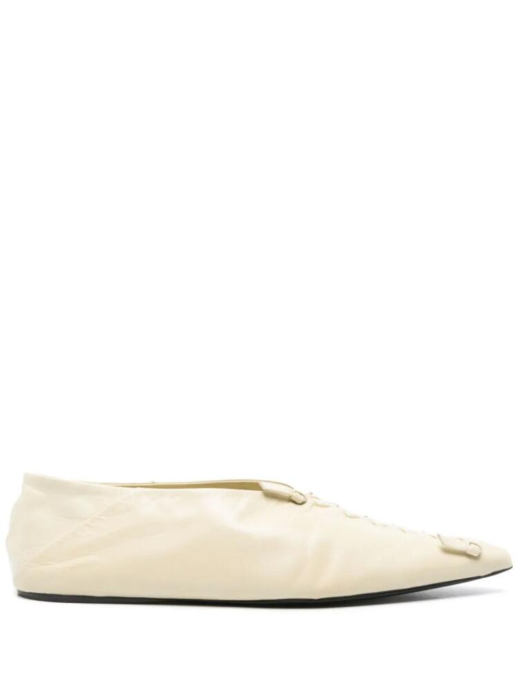 Jil Sander knot-detailed ballet flats - Neutrals Cover