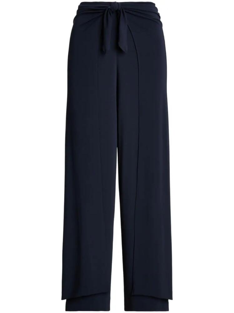 Polo Ralph Lauren tie-waist straight trousers - Blue Cover