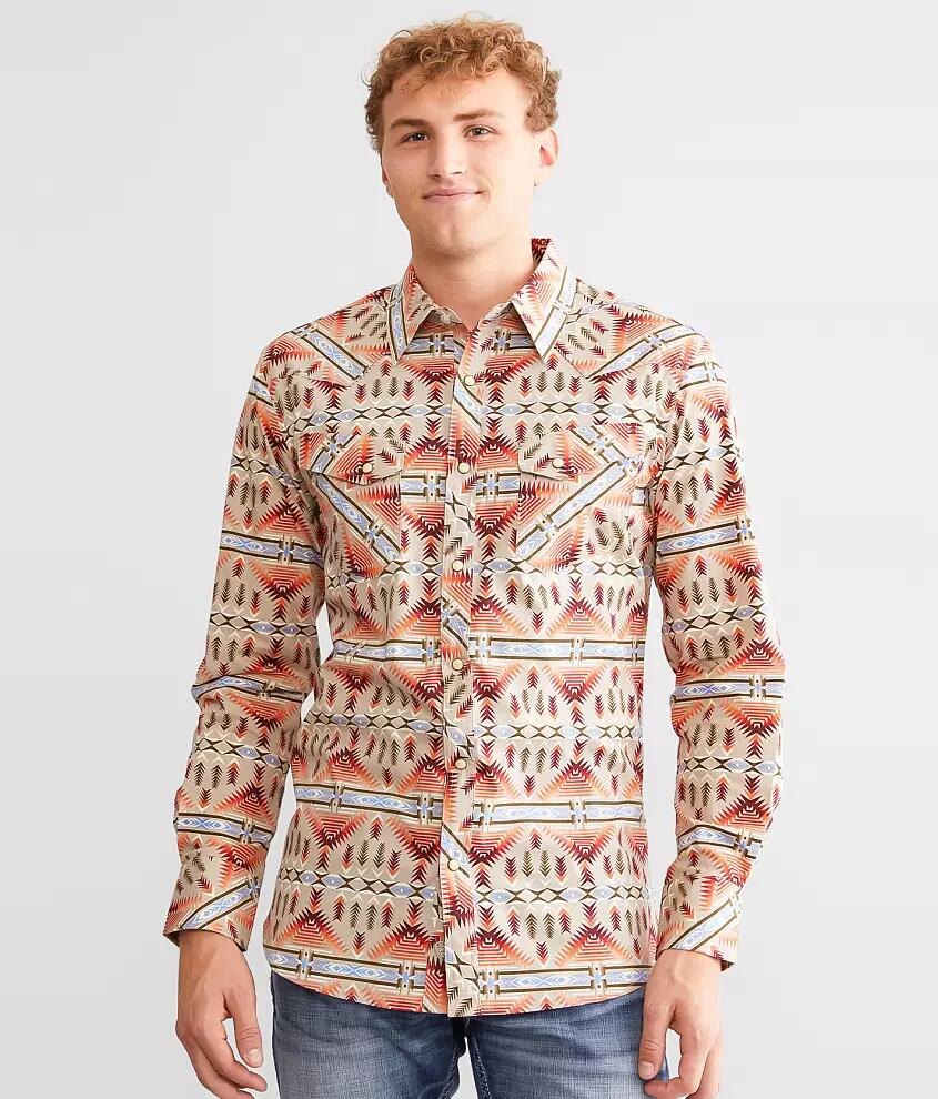 Rock & Roll Denim Aztec Shirt Cover