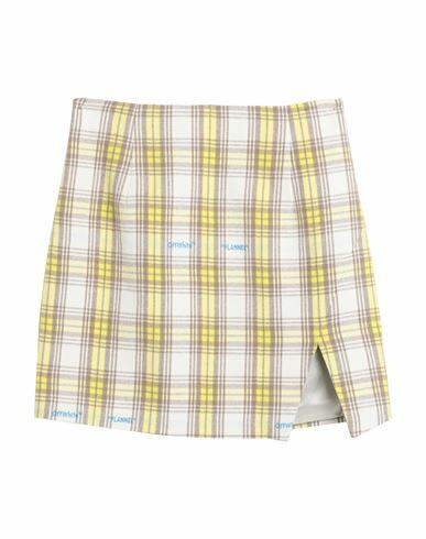 Off-white Woman Mini skirt Cream Cotton, Polyester Cover