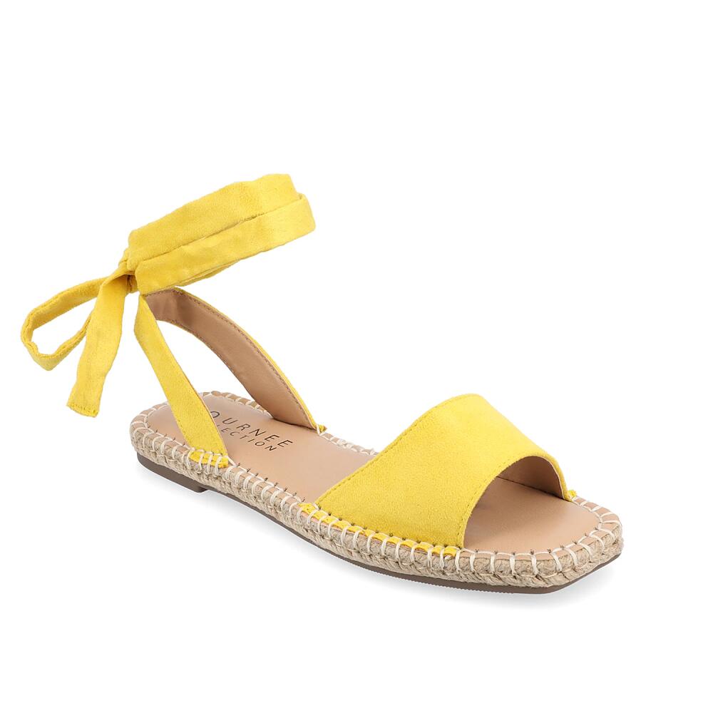 Journee Collection Wide Width Emelie Espadrille Sandal | Women's | Yellow Cover