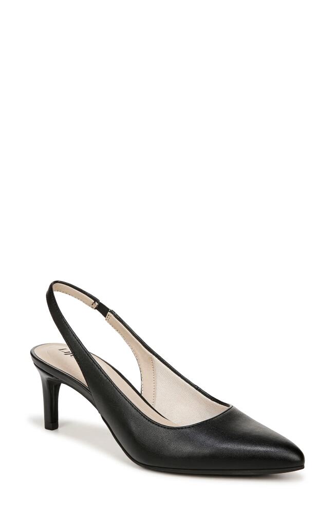 LifeStride Annalise Slingback Pointed Toe Pump - Wide Width Available in Black Cover