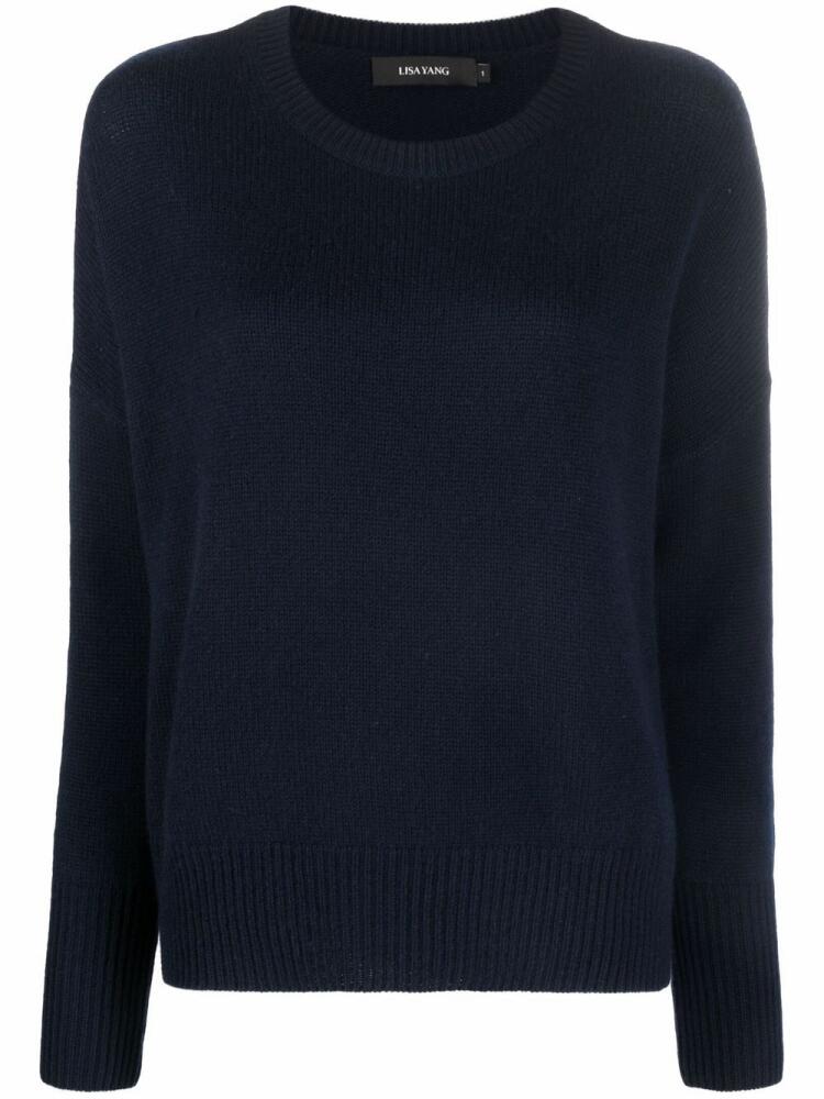 Lisa Yang Mila crew-neck knitted jumper - Blue Cover