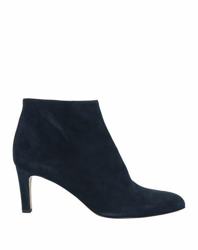 Antonio Barbato Woman Ankle boots Midnight blue Soft Leather Cover