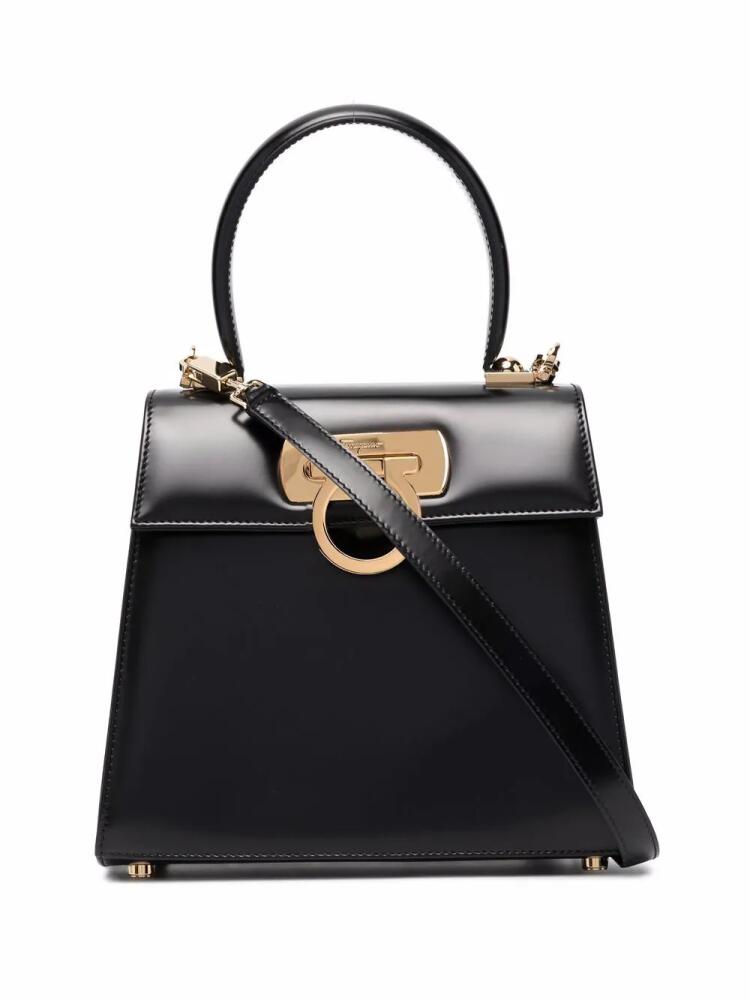 Ferragamo Gancini leather tote bag - Black Cover