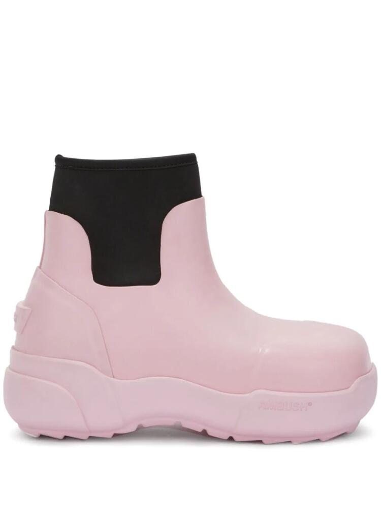 AMBUSH square-toe ankle boots - Pink Cover