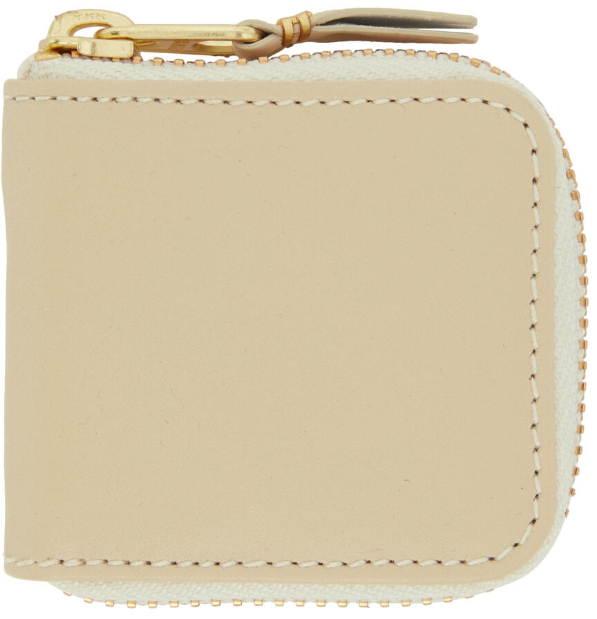 COMME des GARÇONS WALLETS Beige Classic Leather Coin Pouch Cover