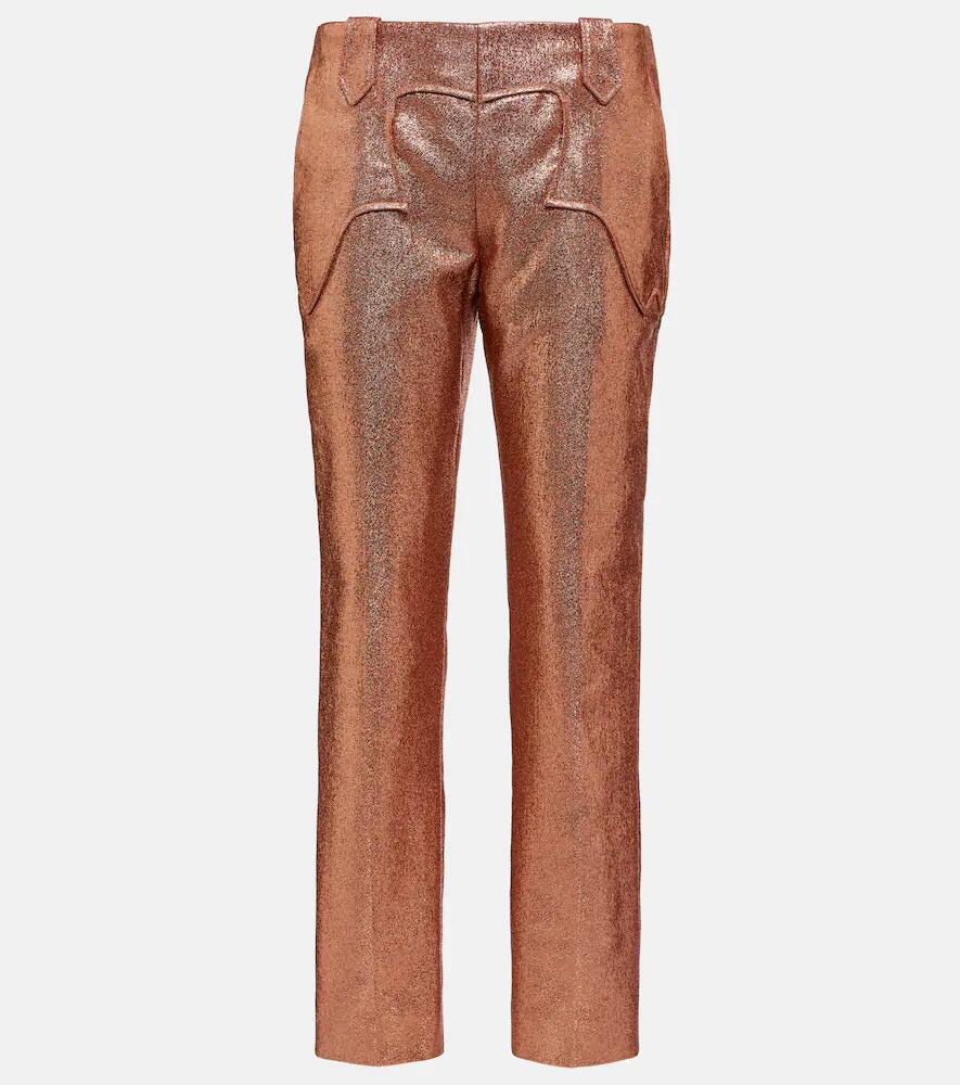 Tom Ford Iridescent sable straight-leg pants Cover