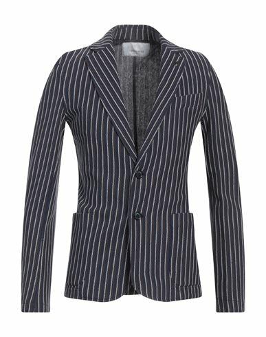 Trussardi Collection Man Blazer Navy blue Cotton, Polyester Cover