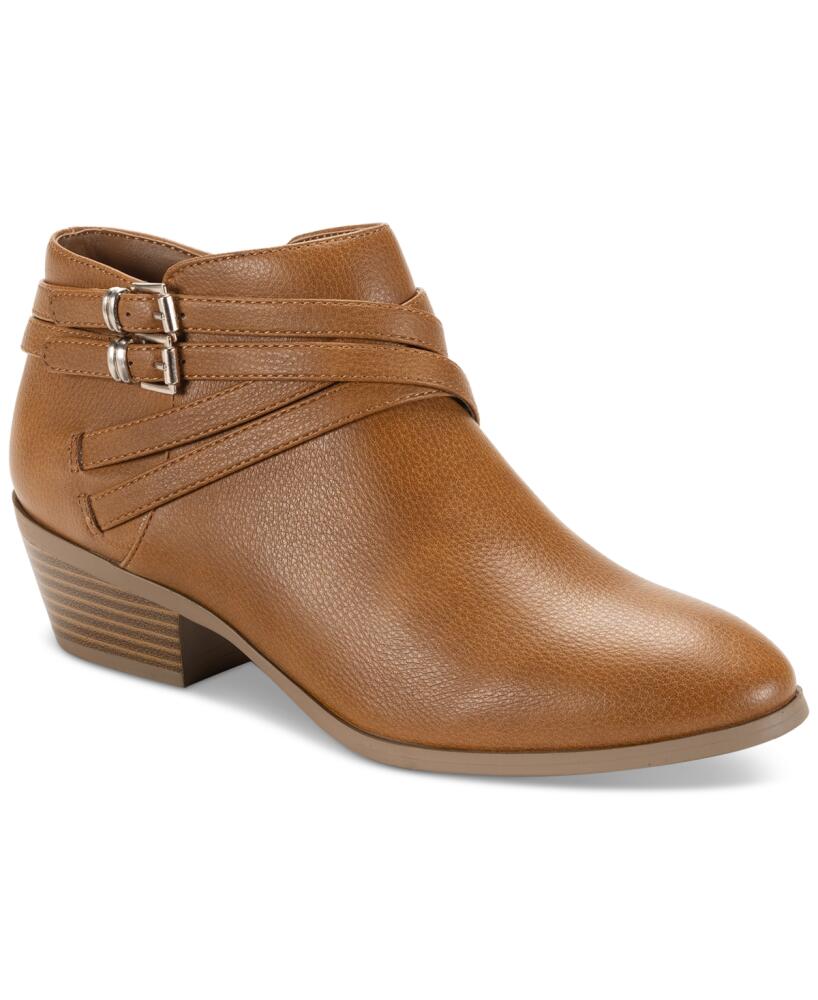 Style & Co Willoww Booties, Created for Macy's - Dk Tan Sm Cover