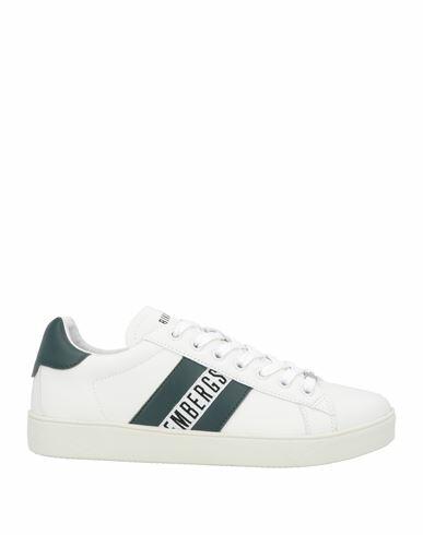 Bikkembergs Man Sneakers White Soft Leather Cover