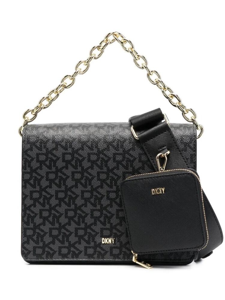 DKNY monogram-print tote bag - Black Cover