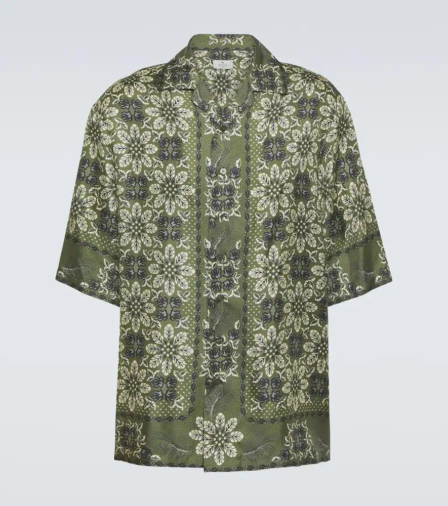 Etro Floral silk bowling shirt Cover