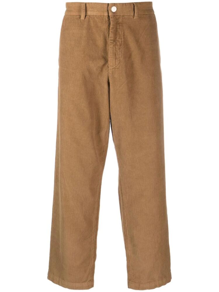 RANRA corduroy straight-leg trousers - Neutrals Cover