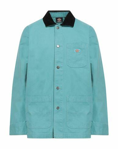 Dickies Man Jacket Turquoise Cotton Cover