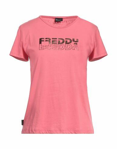 Freddy Woman T-shirt Pink Cotton, Polyester Cover