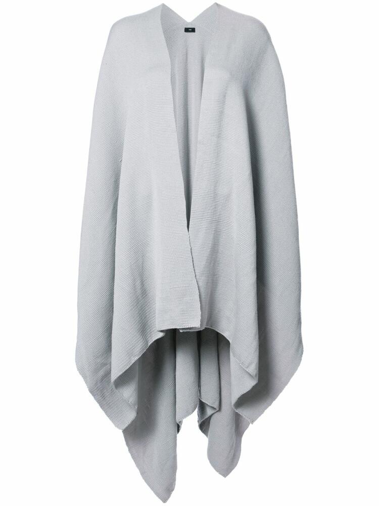 VOZ draped V-neck cape - Grey Cover