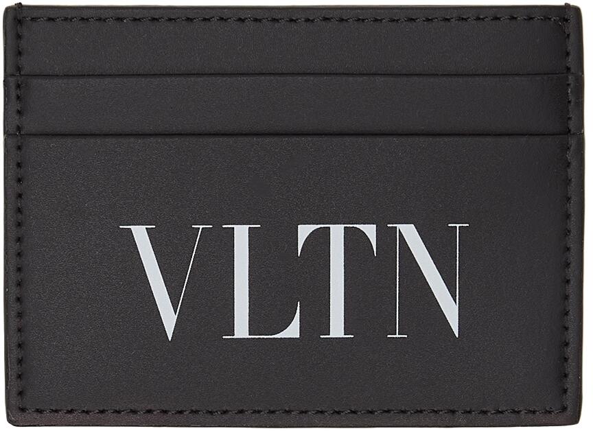 Valentino Garavani Black & White 'VLTN' Card Holder Cover