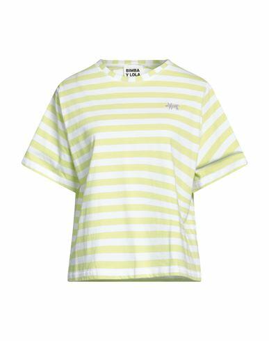 Bimba Y Lola Woman T-shirt Acid green Cotton Cover