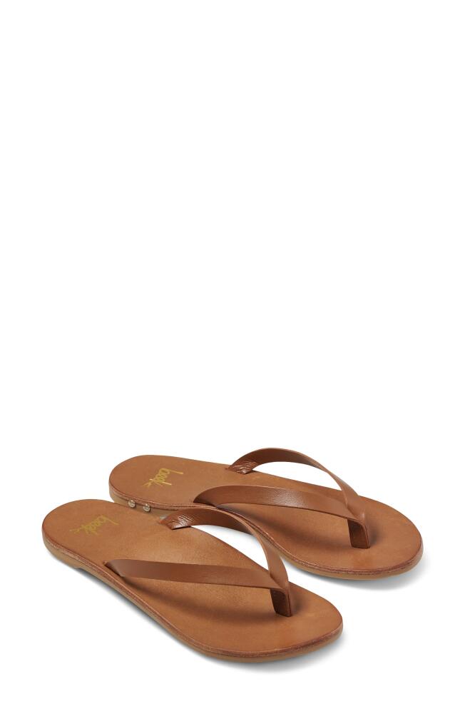 Beek Seabird Flip Flop in Tan/Tan Cover