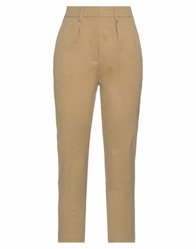 Aglini Woman Pants Camel Cotton, Polyester, Elastane Cover