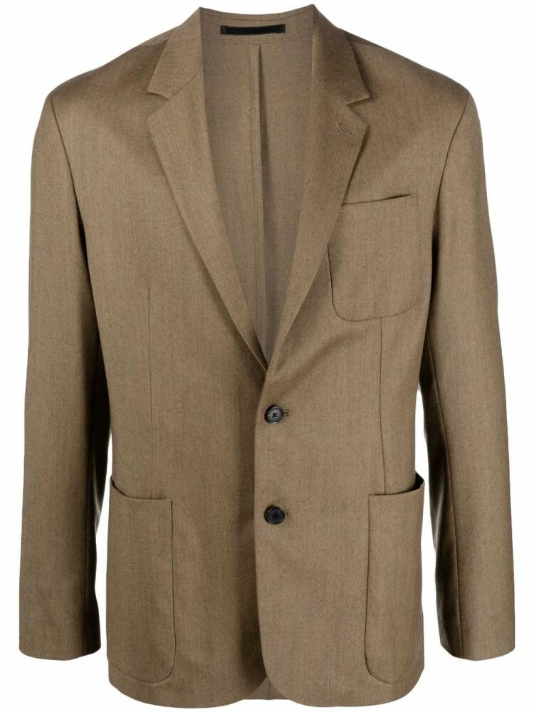 Paul Smith single-breasted wool-cashmere blazer - Brown Cover