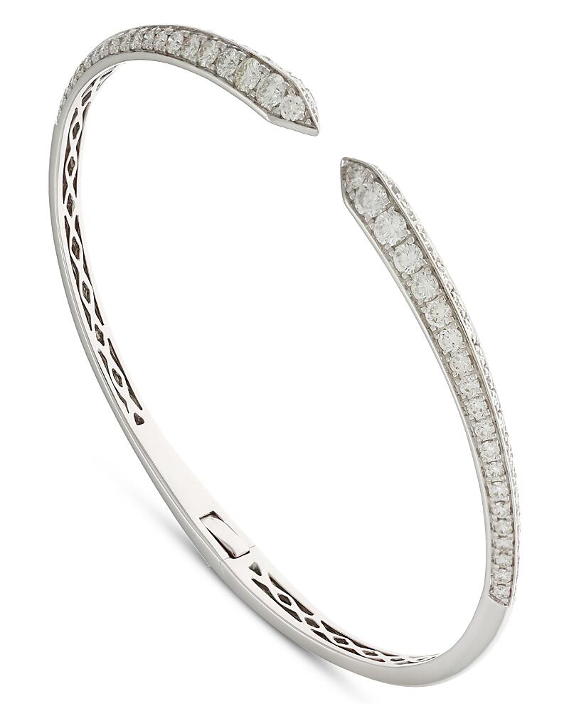 Alberto Milani 18K White Gold Via Fiori Chiari Diamond Kiss Cuff Bracelet - Exclusive, Italy Campaign Cover