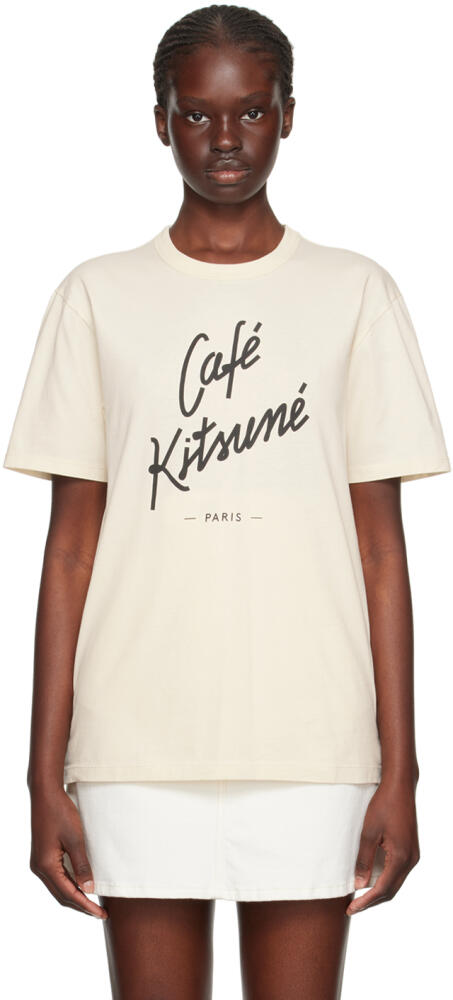 Maison Kitsuné Off-White 'Café Kitsuné' T-Shirt Cover