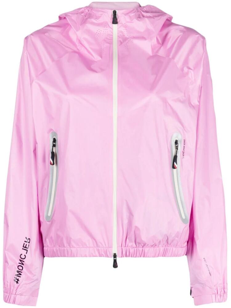 Moncler Grenoble Crozat hooded windbreaker - Pink Cover