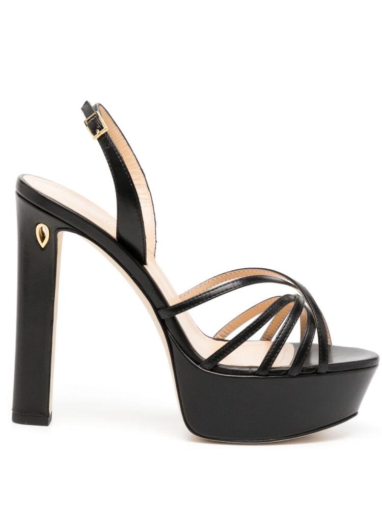 Jennifer Chamandi Roberto 130mm platform sandals - Black Cover