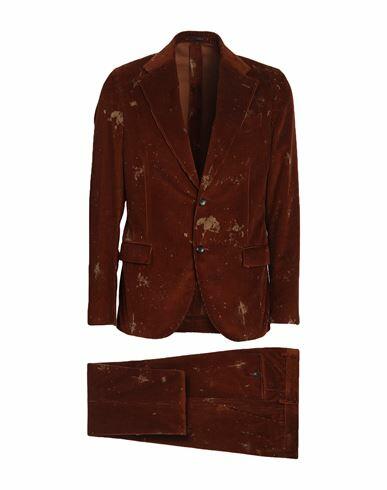 Lardini Man Suit Brown Cotton Cover