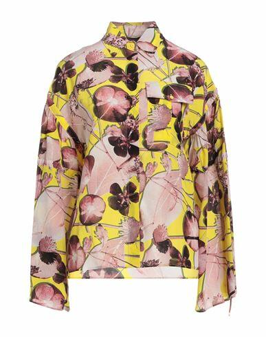 Trussardi Woman Shirt Yellow Silk Cover