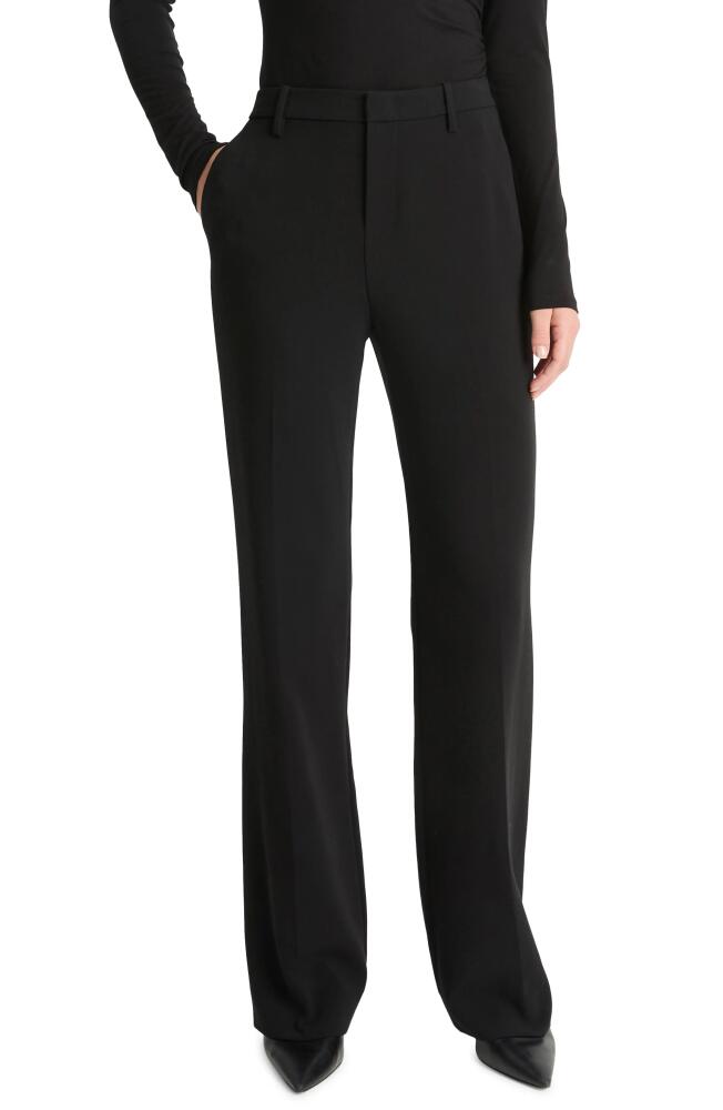 Vince Tailored Mid Rise Stretch Bootcut Pants in Black Cover